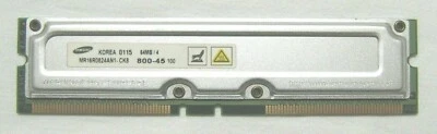 RAM 64Mb 184 Pin MR16R0824AN1-CK8 Rdram , 800MHz, PC-800, 45nS, Non-Ecc, 3.3V - Image 1 of 3