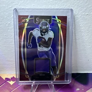 2021 Panini Select - Rookie Swatches Red Prizm #RSW-RBA Rashod Bateman RC MEM - Picture 1 of 2
