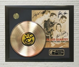 Elvis Presley Framed Black wood Reproduction Signature Gold LP Display 3 - Picture 1 of 5