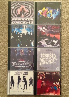 SLAYER MOTLEY CRUE DIO MEGADETH BLACK SABBATH ETC LOT OF RARE LIVE CDS - Image 1 of 4