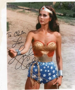VINTAGE "WONDER WOMAN" ACTRESS LINDA CARTER SIGNED 8 X 10 PHOTO WITH C.O.A. - Picture 1 of 2