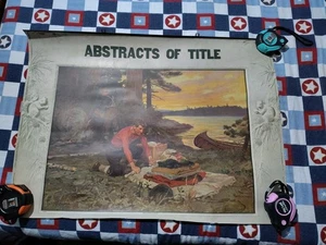 Vintage Philip R Goodwin Plakat Kalender Werbung Breaking Camp TÜLLE AD 1924 - Bild 1 von 10