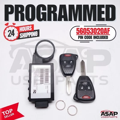 🍎 VIN PROGRAMMED PLUG & PLAY IMMOBILIZER JEEP LIBERTY 2005-2007 56053020AF 🍎 - Image 1 of 4
