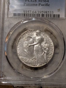 1915-S 50C Panama-Pacific Commemorative Half Dollar - PCGS MS-64 - Picture 1 of 8
