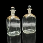 Pair of Antique Tincture Bottles, English, Glass Apothecary Jars, Georgian, 1800