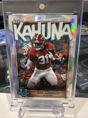 2022 Bowman Chrome U - WILL ANDERSON BIG KAHUNA Refractor SSP CASE HIT 🔥Texans - Image 1 of 4