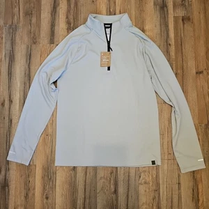 Trimark Eco Knit Quarter Zip Silver Heather Shirt Größe Medium Neu mit Etikett - Bild 1 von 9