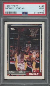 Topps Michael Jordan #141 1992 PSA 9 Chicago Bulls - Imagen 1 de 2