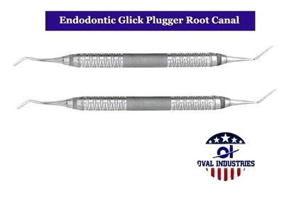 OVAL INDUSTRIES Dental Glick Plugger Endodontic Root Canal Instruments Pluggers 2Pcs