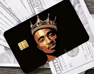 Rapper Tupac Shakur Credit Debit Card Sticker Skin Free Shipping - Picture 1 of 4