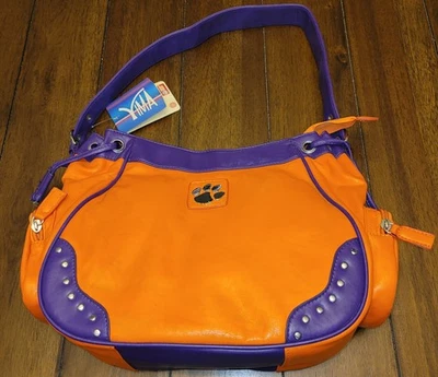 Cartera Clemson Tigers Naranja y Púrpura/Licencia Oficial/Bolso de Mano/Bolso de Transporte Foto 1 de 4
