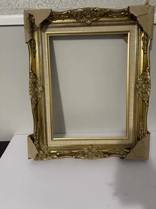 Gold Gilded Ornate Wooden Picture Frame Made In Thailand Brand New 12”x16” - Picture 1 of 14