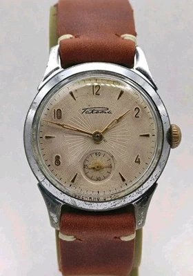 Reloj Vintage Raketa Guilloche 2603 URSS Soviética Hombre Cuero Foto 1 de 4