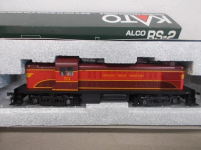 LOCOMOTORA KATO # 37-2101 ~ CHICAGO NOROESTE ALCO RS-2 # 53 ~ ESCALA HO Foto 1 de 4