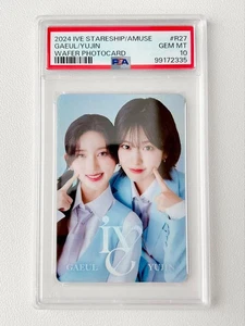 PSA 10 IVE DE STARSHIP ENTERTAINMENT CON OBLEA JAPONESA AMUSE R27 TARJETAS FOTOGRÁFICAS - Imagen 1 de 2