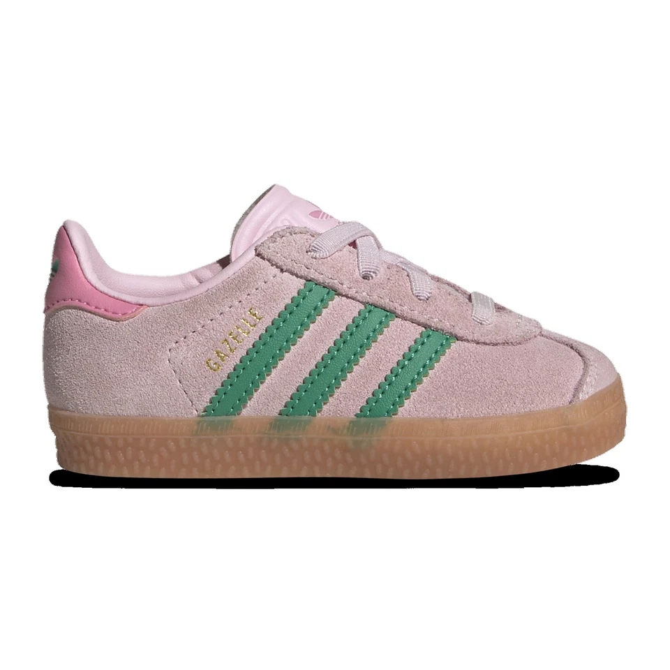 adidas Originals Gazelle  - Girls' Toddler (Clear Pink/Court Green/Gum) - Image 1 of 1