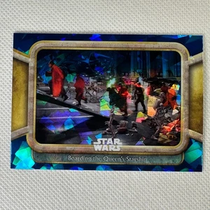 2024 Topps Cromo Zafiro Star Wars La Amenaza Fantasma #25 Embarque Queens Ship - Imagen 1 de 5