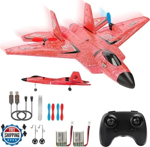 RC Plane, F22 RC Airplane Fighter Ready to Fly, 2.4Ghz 2 Channel Remote Contr - Picture 1 of 5