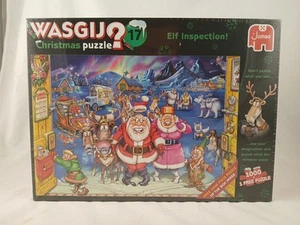 Wasgij? x2 1000 Piece Christmas Puzzles #17-Elf Inspection! & Bonus-NEW/SEALED! - Picture 1 of 6