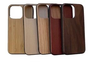 Echtholz Stoßfeste Magnet Hülle für iPhone 12 Pro Max, Rosenholz, Kirschholz, Ahorn - Bild 1 von 6