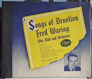4 x 78 RPM 10" Album A-489 E+ Discs: Fred Waring - Songs Of Devotion - Christmas - Picture 1 of 19