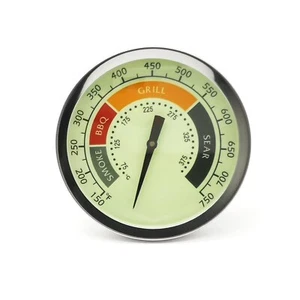 3 1/8 Accurate Luminous BBQ Thermometer Gauge for Oklahoma Joes Smokers Most - Picture 1 of 7