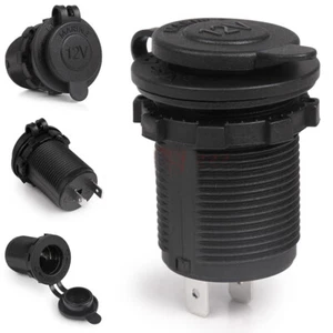 12V Cigarette Lighter Female Socket Car Boat Motorcycle Power Plug Universal - Picture 1 of 3