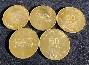 5, ficha de Hawai - Base de la Fuerza Aérea Hickam, 50c, suboficial Open Mess (años 50-60) AFB. B404 - Imagen 1 de 8