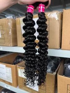 Unice brand 20 inch Brazilian Virgin Deep Wave Human Hair Bundle - Picture 1 of 2