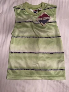 NWT Vintage Boys New Legends Lime Green Sleeveless Tank Shirt Polyester Med 5/6 - Picture 1 of 2