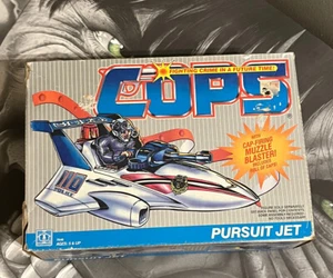Vintage 1988 Cops N Crooks Pursuit Jet Neu in versiegelter Box Hasbro Original - Bild 1 von 6