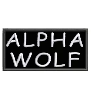 Alpha Wolf Aufnäher 4" bestickt Applikation Geeks Gamers grimmige Dunkelheit - Bild 1 von 12