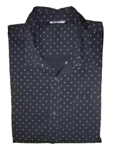 Golf Travis Mathew para hombre manga corta negro con diseño blanco abotonado talla XXXL - Imagen 1 de 4