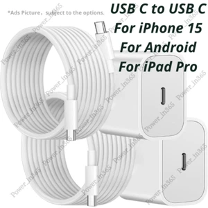 New Fast Charger USB C Type C Cable For iPhone 15 Pro Max Plus iPad Pro Android - Picture 1 of 20