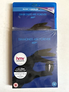 Diamonds Are Forever Sean Connery James Bond 007 Blu-Ray HMV Exclusive Slipcover - Picture 1 of 2