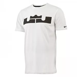 Nike Men's Dri-Fit White Short Sleeve LebronJames BasketballT-Shirt 451217 XL - Picture 1 of 2
