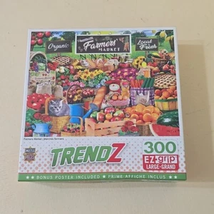 Farmers Market TrendZ Puzzle by MasterPieces 300 Large EZ Grip - Picture 1 of 6