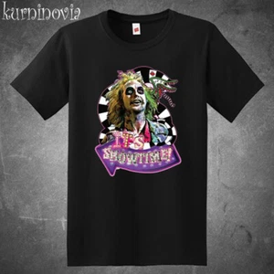 Beetlejuice It's Showtime Movie Men's Black Size S to 5XL - Picture 1 of 1