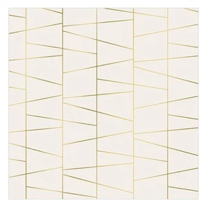 6.5" x 6.5" Disposable White Napkins With Keystone Design Hand Towels 20pack - Picture 1 of 2