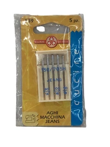 NADELN FÜR NÄHMASCHINE JEANS ZUM SCHNEIDEN NÄHEN PAKET 5 STÜCK - Bild 1 von 1