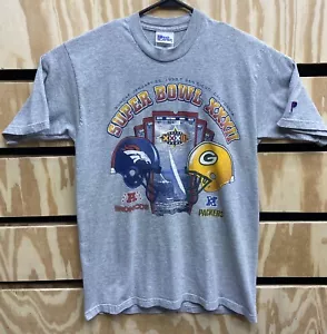 Vintage Denver Broncos Green Bay Packers Super Bowl XXXII 32 1998 NFL Sz M (12) - Picture 1 of 6