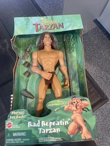 Disney Tarzan Action Figure - Rad Repeatin' Tarzan - Rare Disney Figure - 1999 Cover