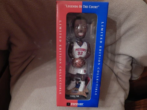 Rip Hamilton Detroit Pistons Limited Edition Collectible Bobblehead - Unopened Cover
