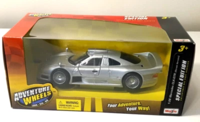 NIB Diecast Maisto Special Edition SILVER MERCEDES CLK-GTR Street Version 1:26 - Image 1 of 4