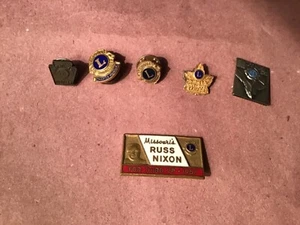 VINTAGE LION CLUB PINS RUSS NIXON DISTRICT 102 A CHARTER 14 1967 - Picture 1 of 1