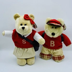 Starbucks Bearista Bears School 9” Boy 2002 21st & 10” Girl 2004 34th Edition - Picture 1 of 22