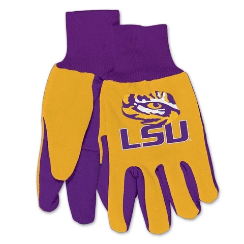 LSU Tigers 2 Tone Non-Slip Utility Gloves Cover