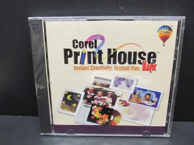 Corel Print House, 2 CD'S, Windows 95 /98 / NT, Corel 1999. NISW, No Box - Image 1 of 2