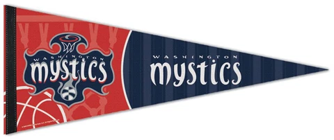 WASHINGTON MYSTICS WNBA Basketball Premium Felt 12x30 Collectors PENNANT Cover