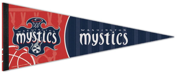 WASHINGTON MYSTICS WNBA Basketball Premium Felt 12x30 Collectors PENNANT - Image 1 of 1